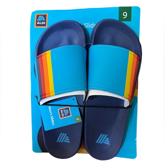 Aldi Other - New Aldi Men’s Slides Size 9 / Colorful & Fun!/ Light and Flexible Outsole